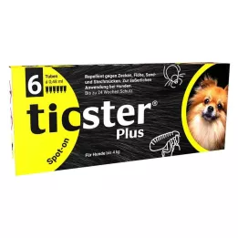 TICSTER Plius tirpalas šunims iki 4 kg, 6X0,48 ml