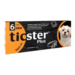 TICSTER Plus spot-on tirpalas šunims nuo 4 iki 10 kg, 6X1,2 ml