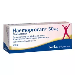 HAEMOPROCAN 50 mg plėvele dengtos tabletės, 50 vnt