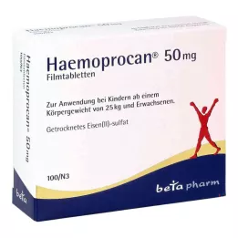HAEMOPROCAN 50 mg plėvele dengtos tabletės, 100 vnt