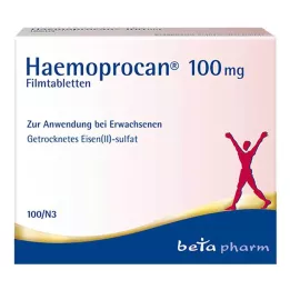 HAEMOPROCAN 100 mg plėvele dengtos tabletės, 100 vnt