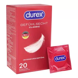 DUREX Sensitive classic prezervatyvai, 20 vnt