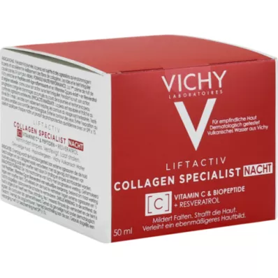VICHY LIFTACTIV Naktinis kremas Collagen Specialist, 50 ml