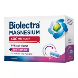 BIOLECTRA Magnis 400 mg ultra 3 fazių depo, 30 vnt