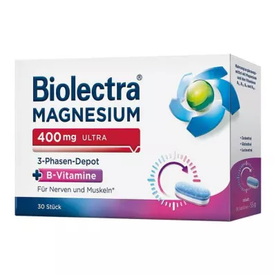 Biolectra Magnesium 400 mg ultra 3 fazių depas, 30 vnt