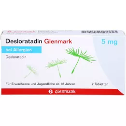 DESLORATADIN Glenmark 5 mg tabletės, 7 vnt