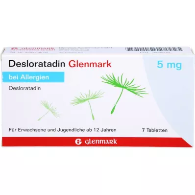 DESLORATADIN Glenmark 5 mg tabletės, 7 vnt