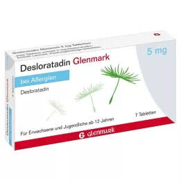 DESLORATADIN Glenmark 5 mg tabletės, 7 vnt