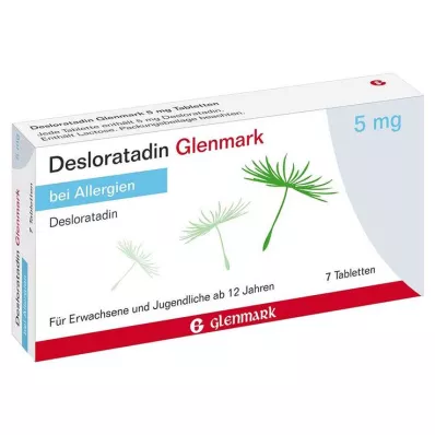 Desloratadine Glenmark 5 mg tabletės, 7 vnt