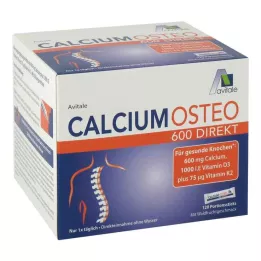 CALCIUM OSTEO 600 tiesioginių porcijinių lazdelių, 120 vnt