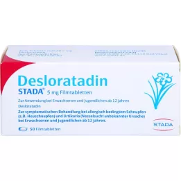 DESLORATADIN STADA 5 mg plėvele dengtos tabletės, 50 vnt