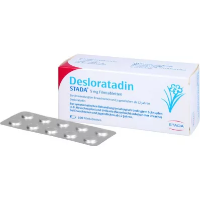 DESLORATADIN STADA 5 mg plėvele dengtos tabletės, 100 vnt