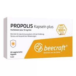 BEECRAFT Propolio kapsulės Plus, 60 kapsulių