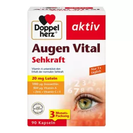 DOPPELHERZ Augen Vital Sehkraft aktiv kapsulės, 90 kapsulių