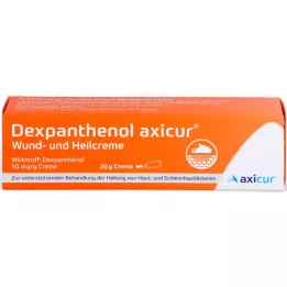 DEXPANTHENOL axicur žaizdų ir gijimo kremas 50 mg/g, 20 g