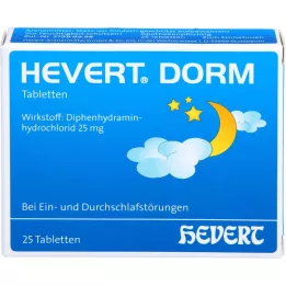 HEVERT DORM Tabletės, 25 vnt