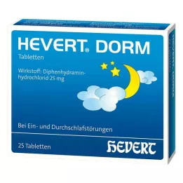 HEVERT DORM Tabletės, 25 vnt