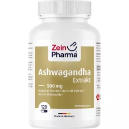 ASHWAGANDHA EXTRAKT 500 mg kapsulės, 120 vnt
