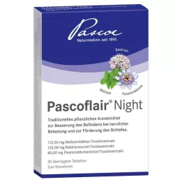 PASCOFLAIR Naktinės dengtos tabletės, 30 vnt