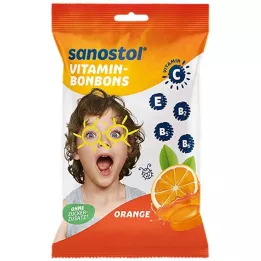 SANOSTOL Apelsininiai vitamininiai saldainiai, 75 g