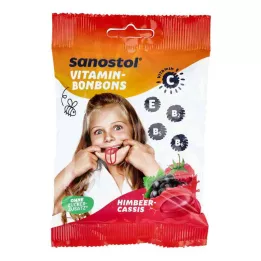 Sanostol vitaminų saldainiai Raspberry Cassis (75 g)