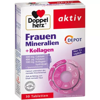 DOPPELHERZ Women Minerals+Collagen Depot tabletės, 30 vnt