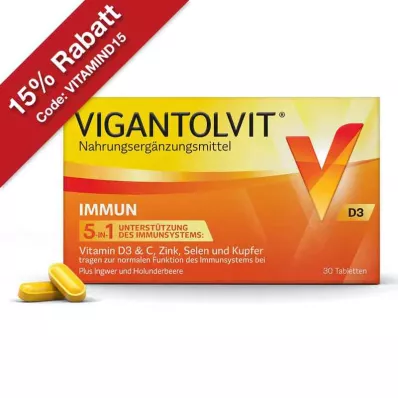 VIGANTOLVIT Imuninės plėvele dengtos tabletės, 30 vnt