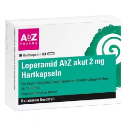 LOPERAMID AbZ akut 2 mg kietosios kapsulės, 10 vnt