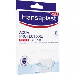 HANSAPLAST Aqua Protect sterilus žaizdų tvarstis 8x10 cm, 5 vnt