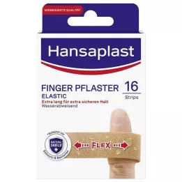 HANSAPLAST Elastinės pirštų gipso juostelės, 16 vnt