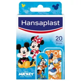 HANSAPLAST Vaikiškos gipso juostelės Mickey & Friends, 20 vnt