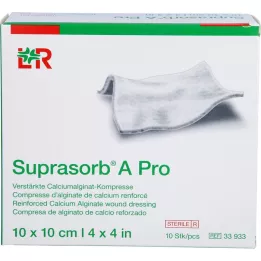 SUPRASORB A Pro Calcium Alginate Compr.10x10 cm, 10 vnt