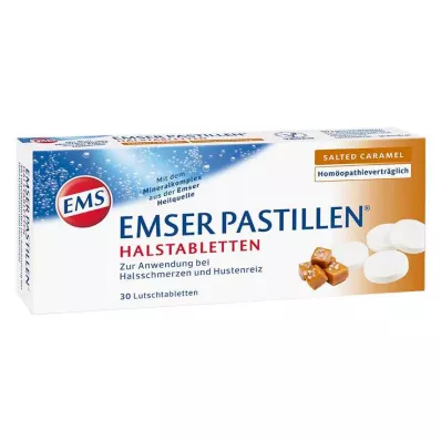 Emser Pastilles Sūdytos karamelinės gerklės tabletės, 30 vnt Emser Pastilles Sūdytos karamelinės gerklės tabletės, 30 vnt