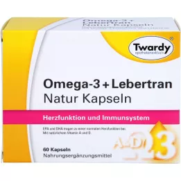 OMEGA-3+Lebertran Natural Capsules, 60 kapsulių
