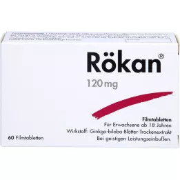 RÖKAN 120 mg plėvele dengtos tabletės, 60 vnt