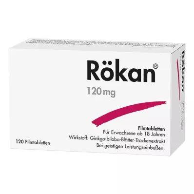 Rökan 120 mg plėvele dengtos tabletės, 120 vnt