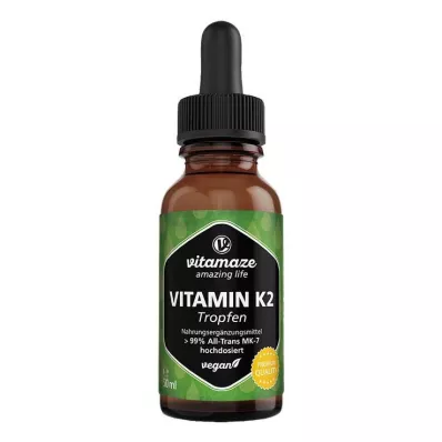 VITAMIN K2 MK7 didelės dozės veganiški lašai, 50 ml