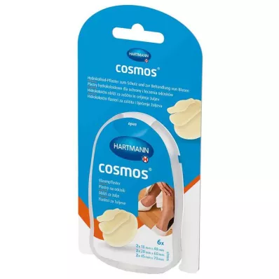 COSMOS Pūslių pleistrų mišinys, 3 dydžiai, 6 vnt COSMOS Pūslių pleistrų mišinys, 3 dydžiai, 6 vnt