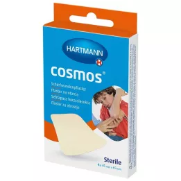 COSMOS Sterilūs abrazyviniai pleistrai 45x65 mm, 4 vnt