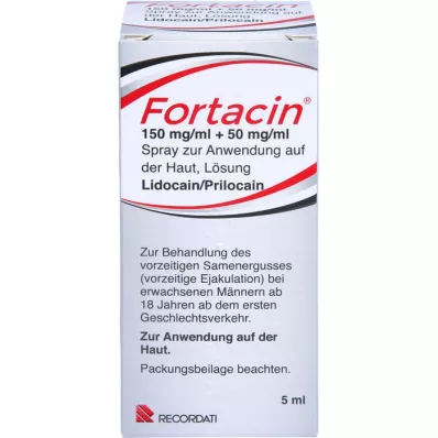 FORTACIN 150 mg/ml + 50 mg/ml purškalas odai, 5 ml