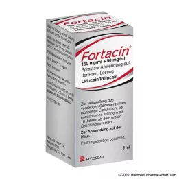 FORTACIN 150 mg/ml + 50 mg/ml purškalas odai, 5 ml