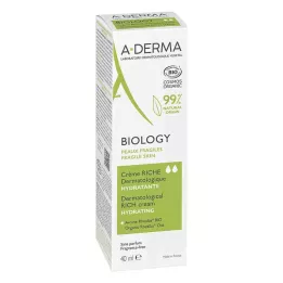 A-DERMA Biologinis sodrus dermatologinis kremas, 40 ml