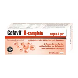 CEFAVIT B-complete kietosios kapsulės, 60 vnt