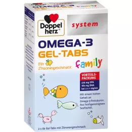 DOPPELHERZ Omega-3 Gel-Tabs šeimos sistema, 120 vnt