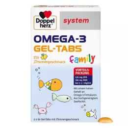DOPPELHERZ Omega-3 Gel-Tabs šeimos sistema, 120 vnt