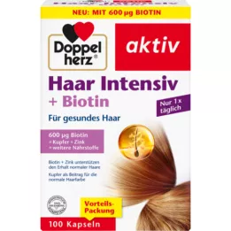 DOPPELHERZ Hair Intensive+Biotin kapsulės, 100 kapsulių