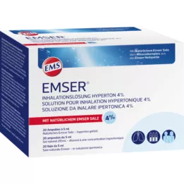 EMSER Hipertoninis inhaliacinis tirpalas 4 %, 20X5 ml