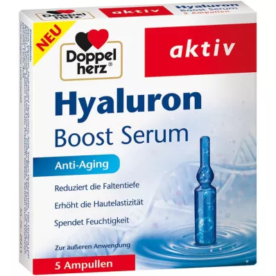 DOPPELHERZ Hyaluron Boost serumo ampulės, 5 vnt