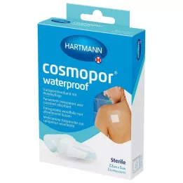 COSMOPOR vandeniui atsparus žaizdų tvarstis 5x7,2 cm OTC, 5 vnt
