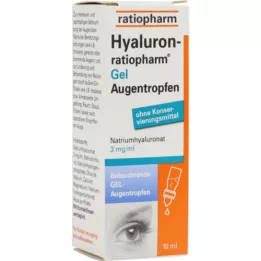 HYALURON-RATIOPHARM Geliniai akių lašai, 10 ml